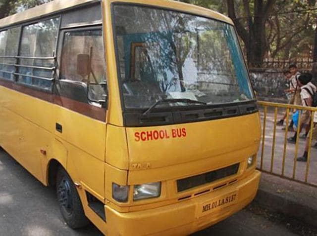 School bus owners’ association announced that school buses will continue to ply as usual as they will be able to meet their daily expenses with the new limits.(HT File Photo)