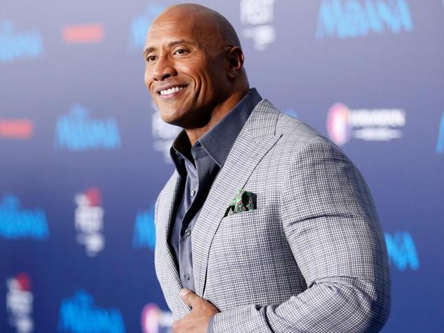 Actor Dwayne Johnson poses at the world premiere of Walt Disney Animation Studios' Moana as a part of AFI Fest in Hollywood, California. (REUTERS)