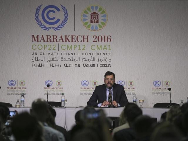 Jonathan Pershing, U.S. climate change envoy, speaks at the UN World Climate Change Conference 2016 (COP22) in Marrakech. (REUTERS Photo) Jonathan Pershing, U.S. climate change envoy, speaks at the UN World Climate Change Conference 2016 (COP22) in Marrakech. (REUTERS Photo)