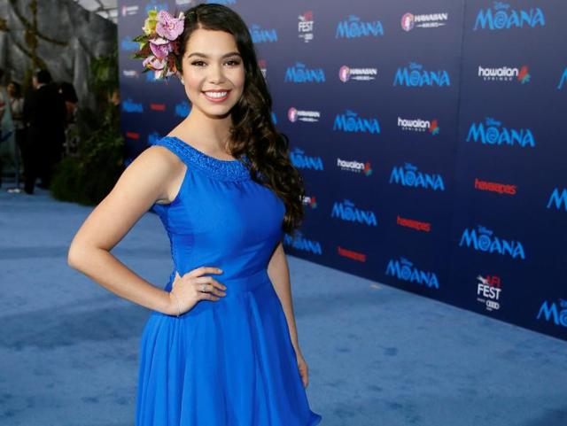 Actor Auli'i Cravalho plays Moana Waialiki, the high-spirited sixteen-year-old daughter of a chief in a long line of navigators, who sets sail to an island with an almighty demigod to help save her family from annihilation. As her name means “ocean,” she has an uncanny connection with it and all its creatures. (REUTERS) Actor Auli'i Cravalho plays Moana Waialiki, the high-spirited sixteen-year-old daughter of a chief in a long line of navigators, who sets sail to an island with an almighty demigod to help save her family from annihilation. As her name means “ocean,” she has an uncanny connection with it and all its creatures. (REUTERS)