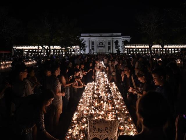 A month after the death of Thailand's King Bhumibol Adulyadej, restrictions on the festivities and celebrations have begun to ease as authorities local try to balance national mourning with the need to capitalise on the current tourist season. (AFP) 