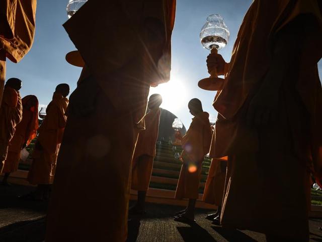 The three days of the festival are filled with religious events, cultural activities, street parades and the release of sky lanterns, making it one of the most awaited events of the Thai culture.  (AFP) 
