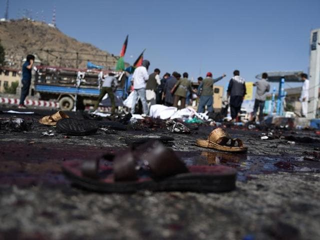 A suicide attacker on foot targeted a vehicle belonging to security forces in downtown Kabul, leaving four people dead and 11 others wounded.(AFP File Photo) A suicide attacker on foot targeted a vehicle belonging to security forces in downtown Kabul, leaving four people dead and 11 others wounded.(AFP File Photo)