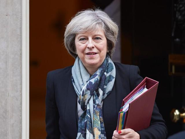 British Prime Minister Theresa May leaves 10 Downing Street in London on November 16, 2016. (AFP) British Prime Minister Theresa May leaves 10 Downing Street in London on November 16, 2016. (AFP)