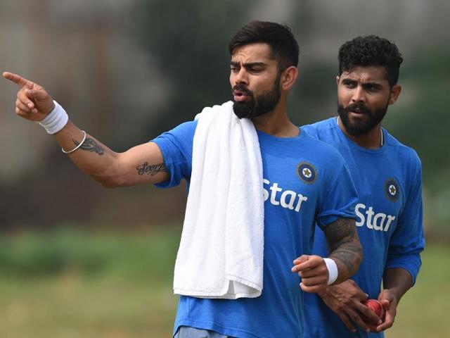 Virat Kohli is not amused that India dropped five sitters in Rajkot. (AFP) Virat Kohli is not amused that India dropped five sitters in Rajkot. (AFP)