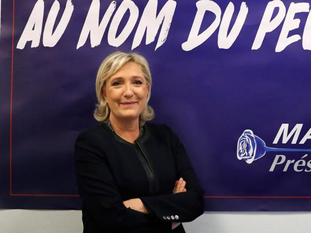 Far-right leader Marine Le Pen is convinced that her anti-immigration, anti-Islam views can lead her to the presidency in five months. (REUTERS) Far-right leader Marine Le Pen is convinced that her anti-immigration, anti-Islam views can lead her to the presidency in five months. (REUTERS)