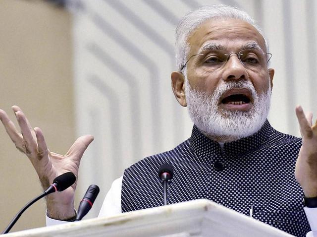 Prime Minister Narendra Modi speaks during the Golden Jubilee celebrations of the Press Council of India on the National Press Day, in New Delhi on Wednesday. (PTI) Prime Minister Narendra Modi speaks during the Golden Jubilee celebrations of the Press Council of India on the National Press Day, in New Delhi on Wednesday. (PTI)
