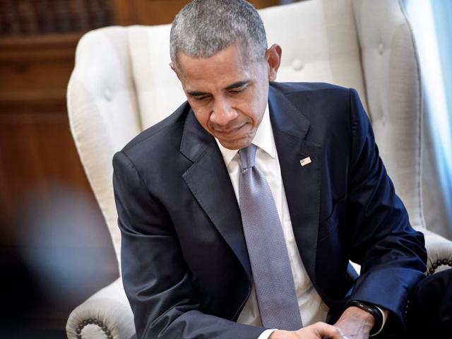 US President Barack Obama waits for a meeting with US President at the Maximos Mansion on November 15 in Athens. (AFP) US President Barack Obama waits for a meeting with US President at the Maximos Mansion on November 15 in Athens. (AFP)