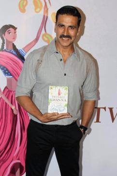 Twinkle’s husband and Bollywood actor Akshay Kumar also attended the book launch. (AFP)