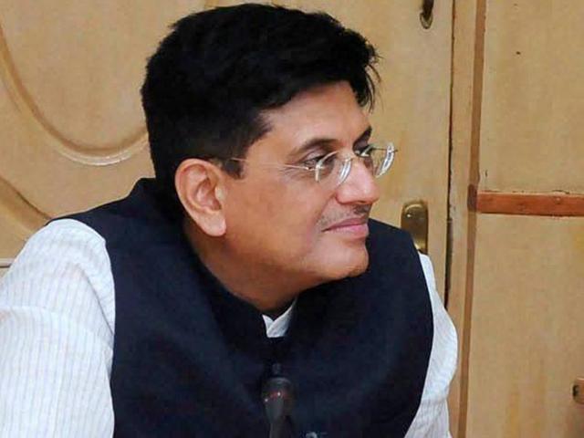 Power minister Piyush Goyal, who spoke on behalf of the ruling side after Congress leader Anand Sharma slammed the government, rejected as baseless the Opposition charge that the demonetisation decision was leaked.(PTI Photo)