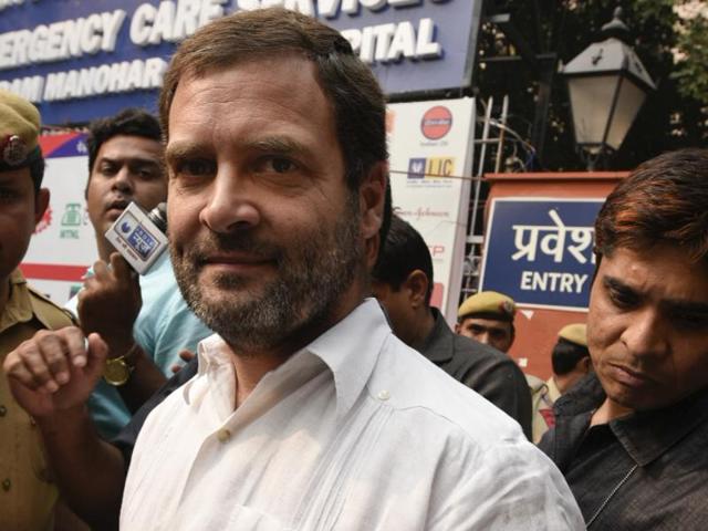 The defamation case against Rahul Gandhi was filed by an RSS worker for Gandhi’s remarks blaming the outfit for the assassination of Mahatma Gandhi.(ANI on Twitter)