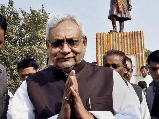 Bihar chief minister Nitish Kumar during his Nischay Yatra in Muzaffarpur on November 11.(PTI) Bihar chief minister Nitish Kumar during his Nischay Yatra in Muzaffarpur on November 11.(PTI)