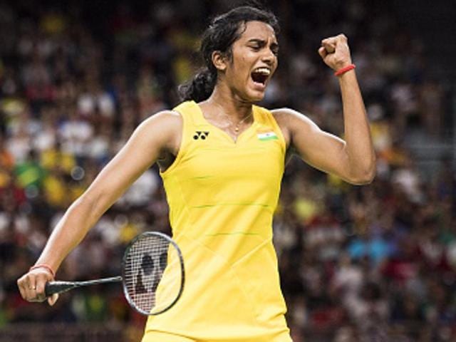 PV Sindhu came from a game down and won two thrilling sets to emerge victorious with an 18-21, 22-20, 21-17 scoreline. (AFP/Getty Images) PV Sindhu came from a game down and won two thrilling sets to emerge victorious with an 18-21, 22-20, 21-17 scoreline. (AFP/Getty Images)