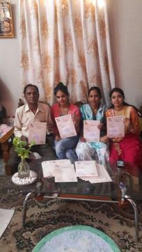 Jugal Kishore with his family. Jugal Kishore with his family.