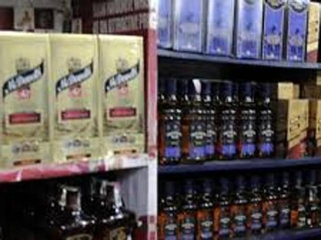 According to information collated by officials of the excise department, over the past five-six days, an average 20% drop in sales have been registered at both liquor shops and bars across the state. (HT Photo) According to information collated by officials of the excise department, over the past five-six days, an average 20% drop in sales have been registered at both liquor shops and bars across the state. (HT Photo)