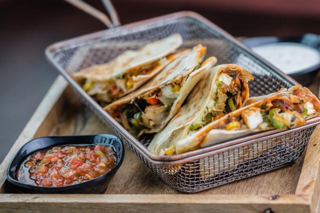 A serving of quesadilla at Raasta A serving of quesadilla at Raasta