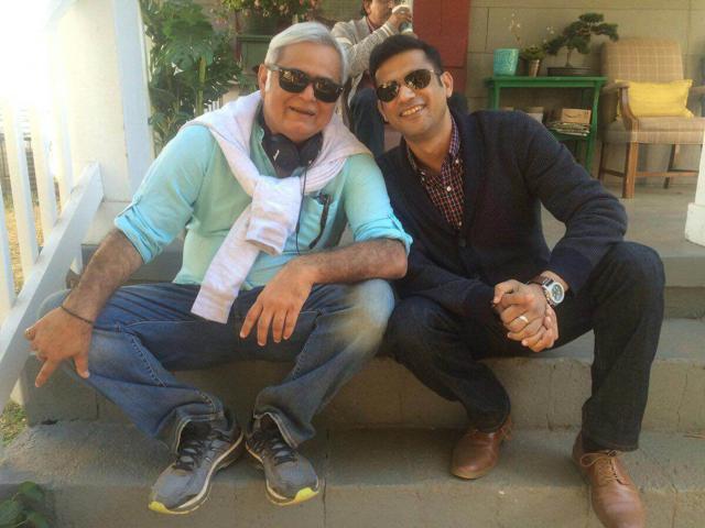 Actor Sohum Shah with director Hansal Mehta.
