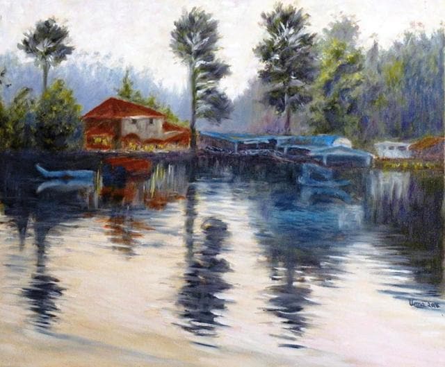 A painting by Uma Krishnamoorthy A painting by Uma Krishnamoorthy