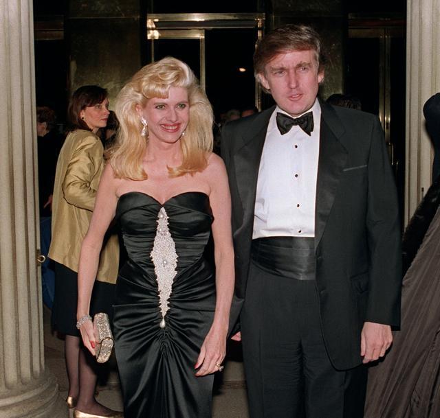 Donald Trump with his then-wife Ivana arriving at a social engagement in New York in December 1989. (AFP File ) Donald Trump with his then-wife Ivana arriving at a social engagement in New York in December 1989. (AFP File )