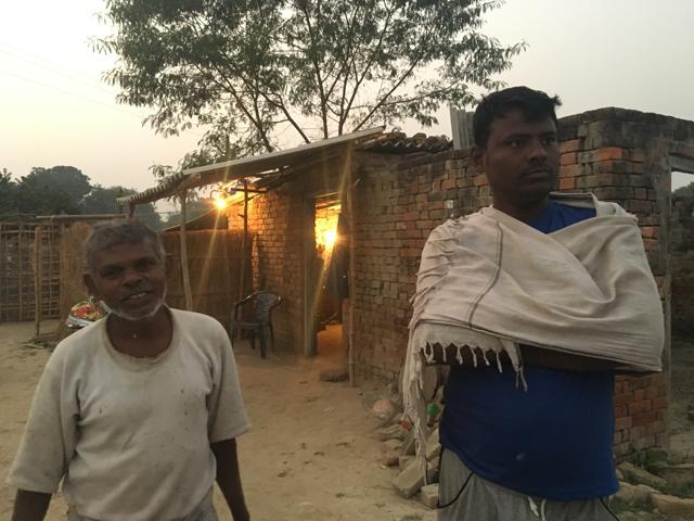 Sechu Ram (left) is a Dalit labourer who struggled to find money. (HT Photo)