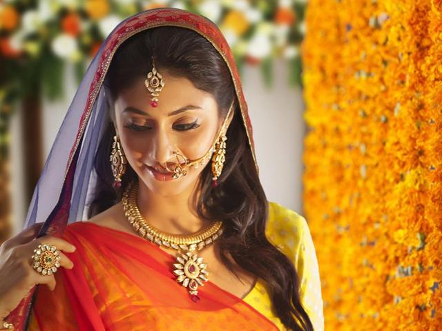 Brides-to-be should be start taking care of their skin weeks before their wedding day, advise experts. (Shutterstock) Brides-to-be should be start taking care of their skin weeks before their wedding day, advise experts. (Shutterstock)