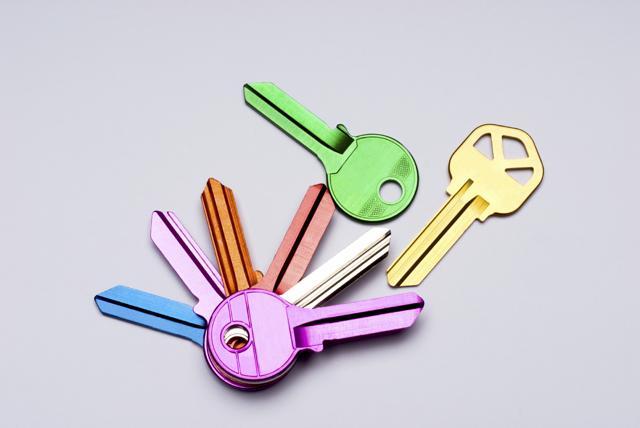 Colour Coded: Which key unlocks which door? The easiest way to steer from confusion is to colour the keys in different shades. Use metallic spray paint or nail polish. ( Istock Photo ) Colour Coded: Which key unlocks which door? The easiest way to steer from confusion is to colour the keys in different shades. Use metallic spray paint or nail polish. ( Istock Photo )