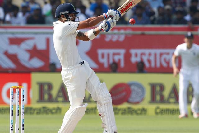 Virat Kohli started off positively as he eyed a double century against England. (BCCI)