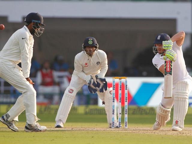 Jonny Bairstow of England bats during day second of the 2nd test match. (BCCI/ SPORTZPICS) Jonny Bairstow of England bats during day second of the 2nd test match. (BCCI/ SPORTZPICS)