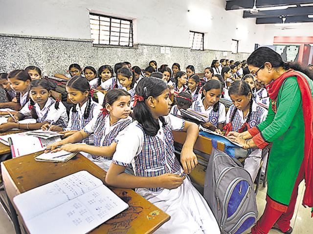 A number of mentors, who work as guest teachers, claimed that they were employed on a daily wage basis whose salaries were deducted during public holidays.(Representative photo)(Sushil KumarHindustan Times)