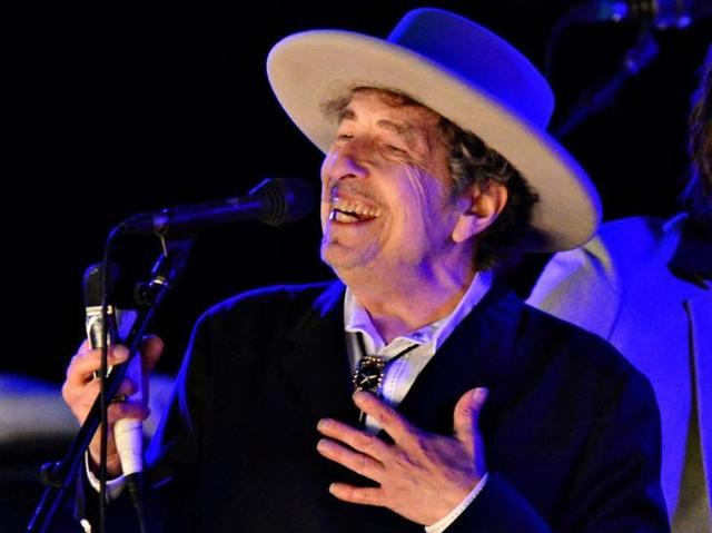 Bob Dylan performs during on day 2 of The Hop Festival in Paddock Wood, Kent on June 30th 2012.