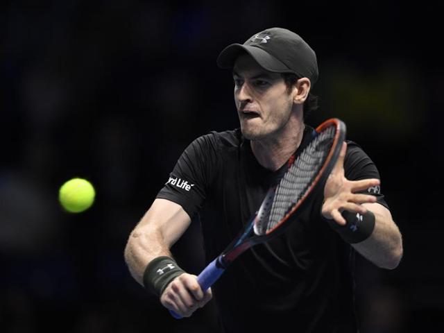 Great Britain's Andy Murray in action during his ATP World Tour Finals semi-final match against Canada's Milos Raonic. (REUTERS) Great Britain's Andy Murray in action during his ATP World Tour Finals semi-final match against Canada's Milos Raonic. (REUTERS)