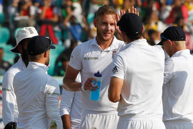 Stuart Broad got rid of both the openers in an explosive new ball burst in Vizag. (BCCI)