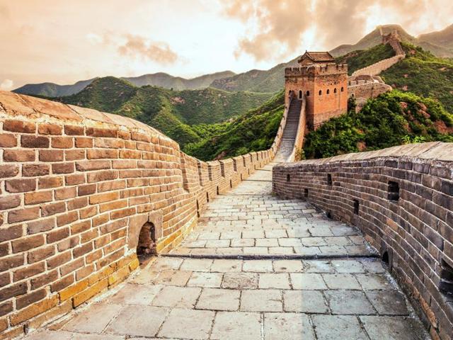 This massive wall, built as a series of fortifications along the east-to-west line across the northern borders of China, was built in 7th century BCE. (AFP) 