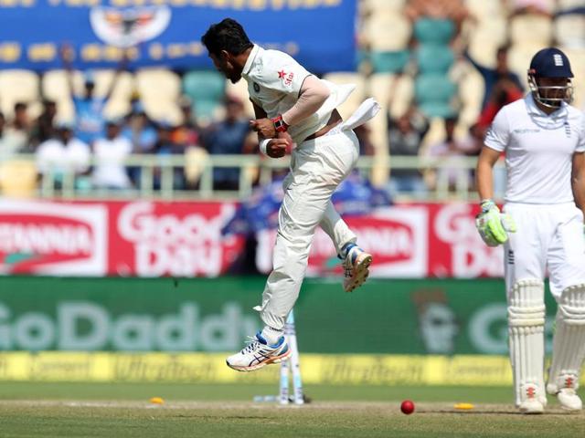 However, before lunch, Umesh yadav broke the 110-run stand as he dismissed Bairstow for 53. (BCCI) However, before lunch, Umesh yadav broke the 110-run stand as he dismissed Bairstow for 53. (BCCI)