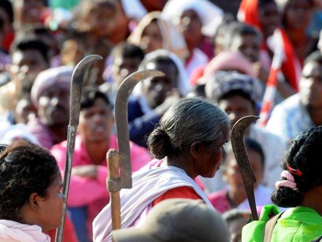 Tribal organisations are up in arms against state government’s move to amend two tenancy Acts. (HT Photo) Tribal organisations are up in arms against state government’s move to amend two tenancy Acts. (HT Photo)