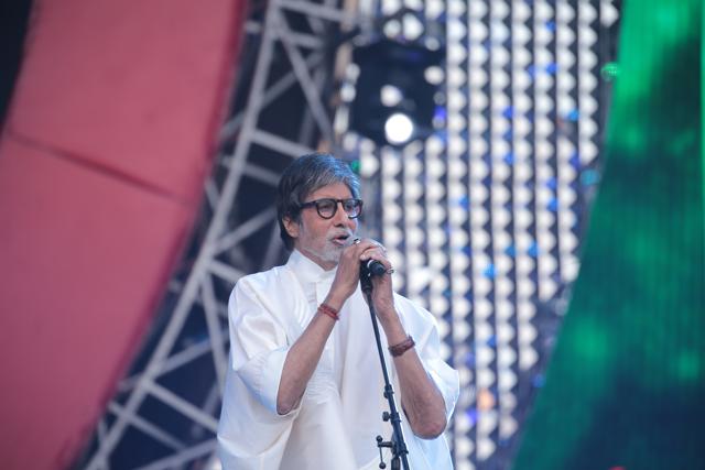 Amitabh Bachchan at the Global Citizen Festival.