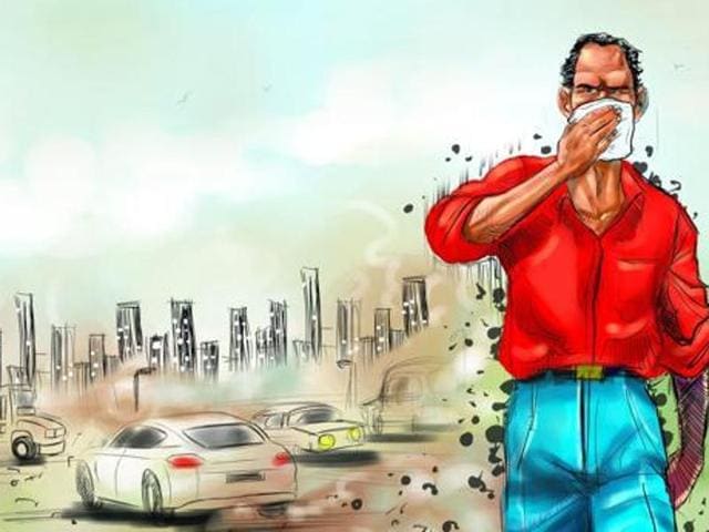 Mumbai recorded an Air Quality Index (AQI) of 198 during the day that increased to 202 by the evening. An AQI between 101-200 falls under the ‘moderate’ category while that between 201-300 is ‘poor’. (Representational photo) Mumbai recorded an Air Quality Index (AQI) of 198 during the day that increased to 202 by the evening. An AQI between 101-200 falls under the ‘moderate’ category while that between 201-300 is ‘poor’. (Representational photo)