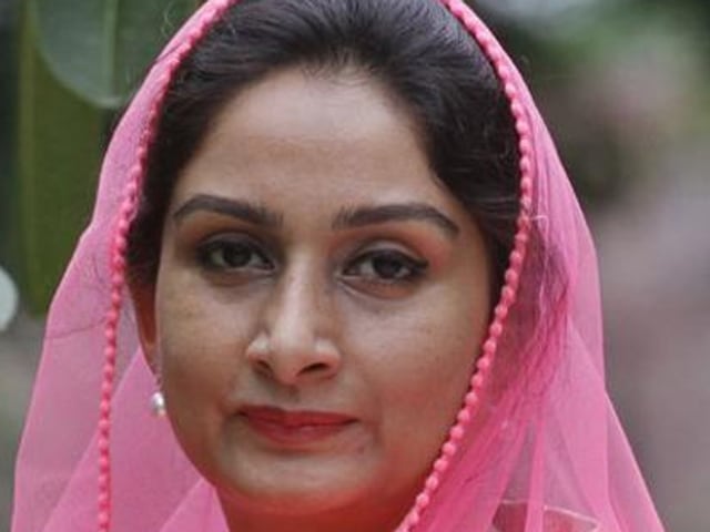 Union food processing industry minister Harsimrat Kaur Badal .(HT Photo)