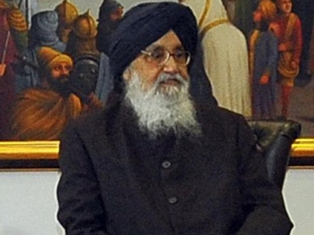 Chief minister Parkash Singh Badal at a meeting of the Amritsar Culture and Tourism Development Authority on Saturday.(HT Phoro)