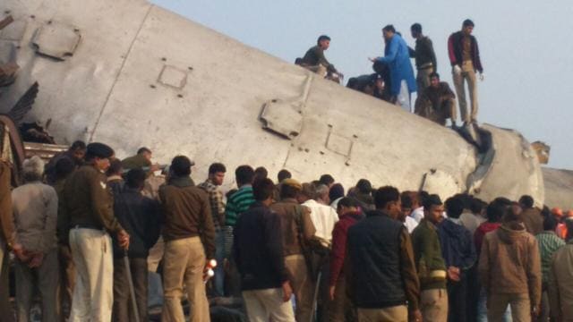 In pics: Rescue operations on as Indore-Patna Express train derails ...