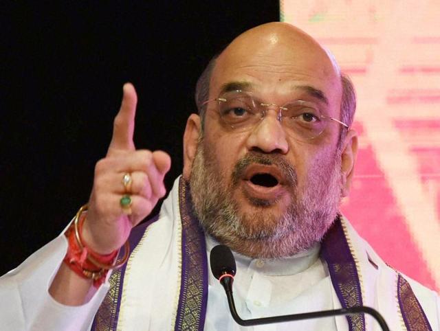 BJP national president Amit Shah addressing students at BBD University in Lucknow on November 20, 2016.(PTI)