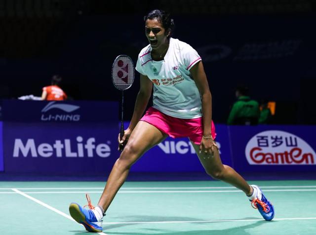 PV Sindhu defeated Chinese Sun Yu 21-11, 17-21, 21-11 to win the China Open.(VCG via Getty Images)