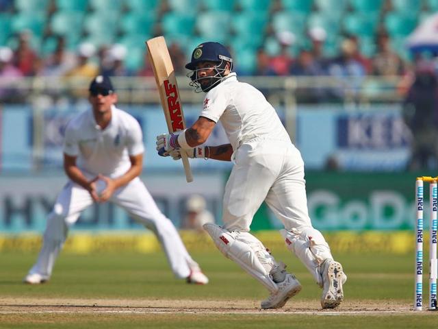 Kohli looked in fine touch and was headed for yet another century. (REUTERS) 