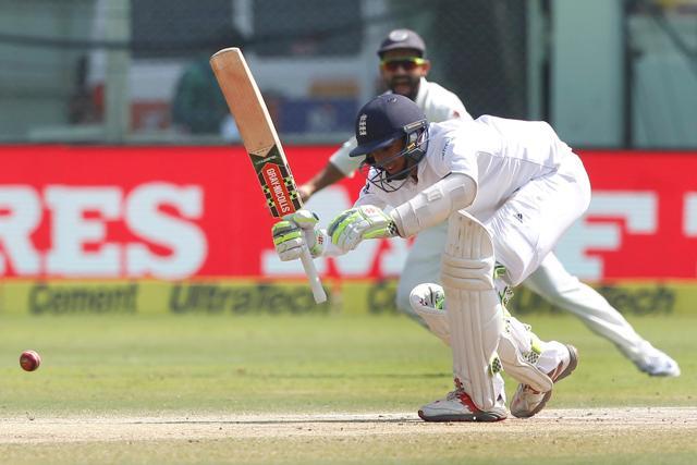 Haseeb Hameed and Alastair Cook got off to a cautious start on a difficult pitch on day 4 of the Vizag Test against India. (BCCI)