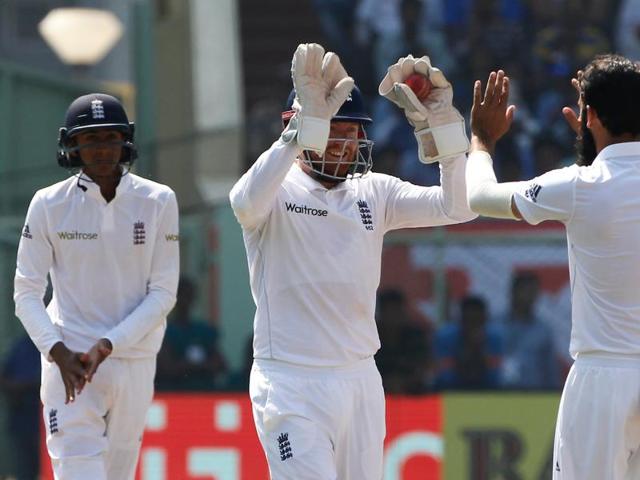 Jayant Yadav struck some blows but Moeen Ali got the last wicket as India were bowled out for 204, a lead of 404. (BCCI) 