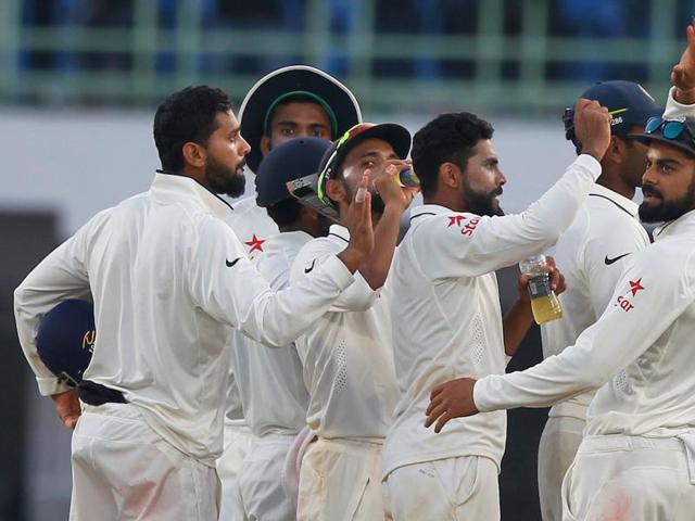 Ravindra Jadeja gave India more joy when he removed Alastair Cook for 54 in the final over of Day 4 to put India in the driver’s seat. (BCCI) 