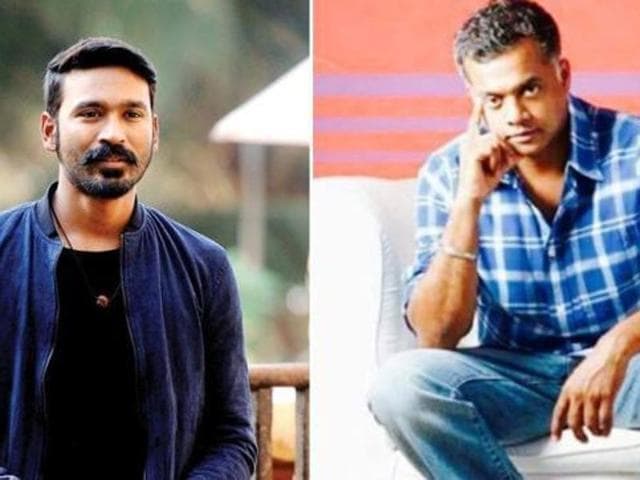 Dhanush and Gautham Menon are coming together for the first time in the film called Enai Nokki Paayum Thota.(DhanushKRaja/Facebook | Menongautham/Twitter)