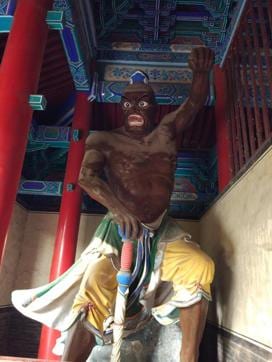 A giant guardian of the Shaolin temples. (Sutirtho Patranobis/HT Photo)