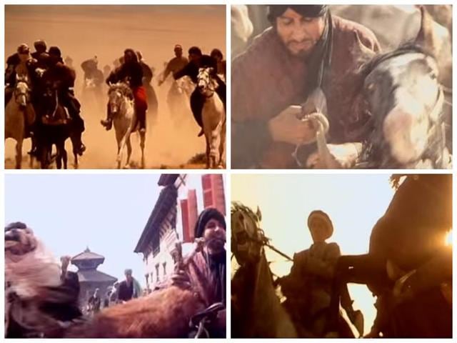 The sport has often been adapted to the big screen with the Amitabh Bachchan, Sridevi starrer Khuda Gawah being one of the prominent Bollywood films which has a scene depicting Buzkashi. (YouTube Grab) The sport has often been adapted to the big screen with the Amitabh Bachchan, Sridevi starrer Khuda Gawah being one of the prominent Bollywood films which has a scene depicting Buzkashi. (YouTube Grab)