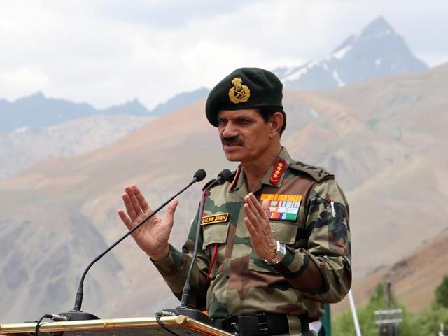 Indian Army chief general Dalbir Singh will visit the eastern theatre command of the People’s Liberation Army in Nanjing during his four-day China visit. (HT File Photo) Indian Army chief general Dalbir Singh will visit the eastern theatre command of the People’s Liberation Army in Nanjing during his four-day China visit. (HT File Photo)
